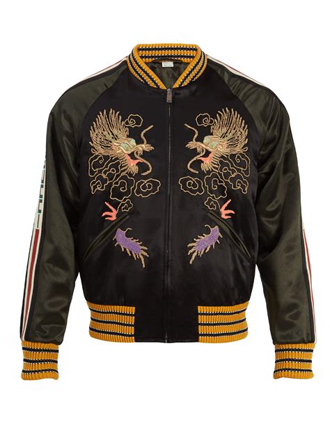 gucci bomber jacket tiger|gucci dragon bomber jacket.